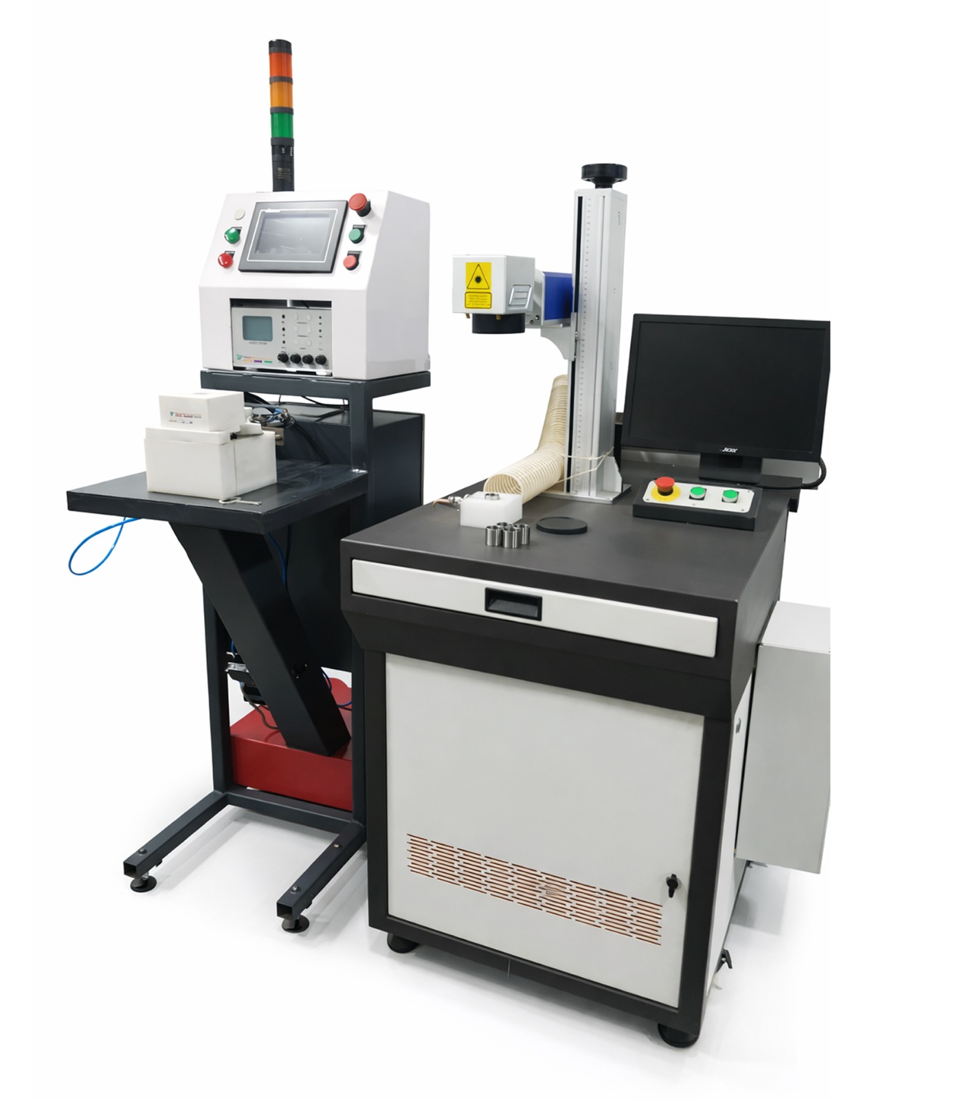 Eddy Current Sorting Station with Laser Marking